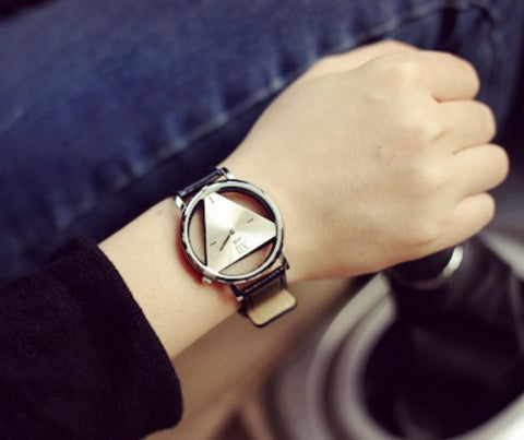 Fashion Double-sided Hollow Korean Trend Student Couple watch