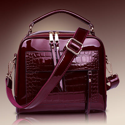 2021 new winter fashion leather handbag leather bag bag handbag tide shell cross Shoulder Bag Messenger Bag
