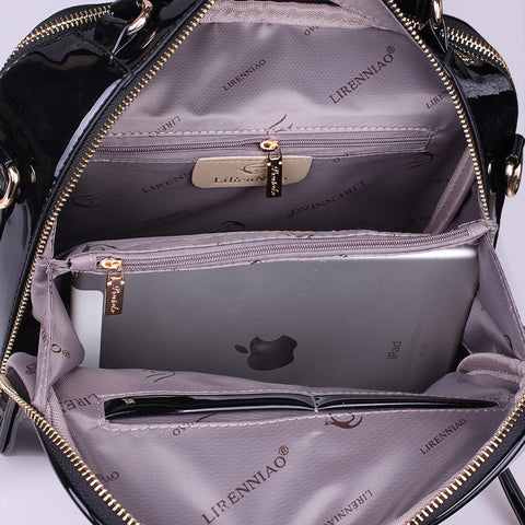 2021 new winter fashion leather handbag leather bag bag handbag tide shell cross Shoulder Bag Messenger Bag