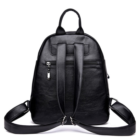 New handbag Korean lady PU backpack fashion tide all-match leisure travel backpack bag can be issued on behalf of the PU