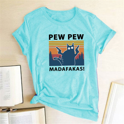 Short Sleeve Pew Maddakas T-Shirt European Size Top