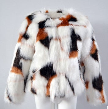 Boho Multicolor Fur Coat